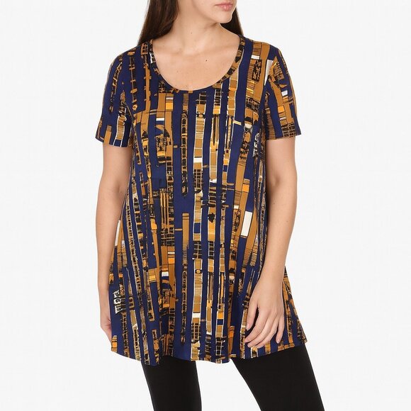 LuLaRoe blue gold top size XXS - Picture 1 of 4